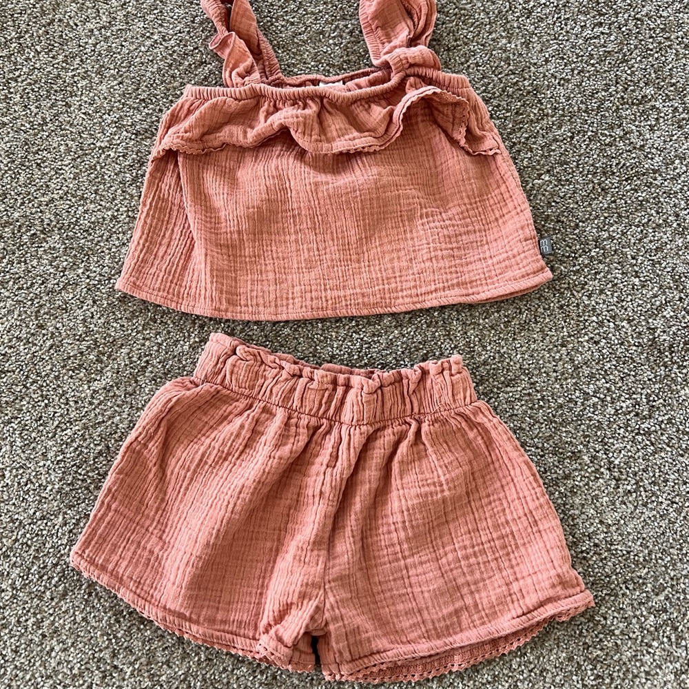 Toddler Top and Shorts Matching Set